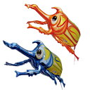 風船 10枚セット 【カブトムシ】 カブトムシ(ブルー・オレンジ) バルーン 【イベント、展示会、誕生日会で活躍します!プレゼントにもぴったり!】