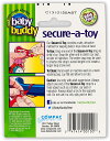 Baby Buddy ベビー バディ Secure-A-Toy 2ct おもちゃストラップ ステッチ 1柄各2本組 【アメリカ製】 白字×黒・赤ステッチ【海外輸入品】【日本語説明書は付属しません】 2