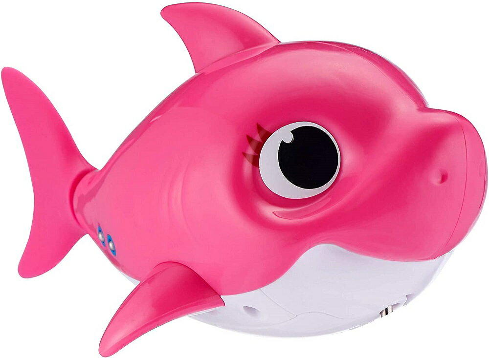 ベイビーシャーク　水遊び　風呂　おもちゃ　マミーシャーク（ピンク）Robo Alive Junior Baby Shark Battery-Powered Sing and Swim Bath Toy by ZURU - Mommy Shark (Pink)　【海外輸入品】【ラッピング不可】