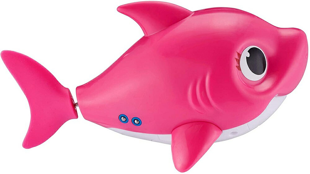 ベイビーシャーク　水遊び　風呂　おもちゃ　マミーシャーク（ピンク）Robo Alive Junior Baby Shark Battery-Powered Sing and Swim Bath Toy by ZURU - Mommy Shark (Pink)　【海外輸入品】【ラッピング不可】