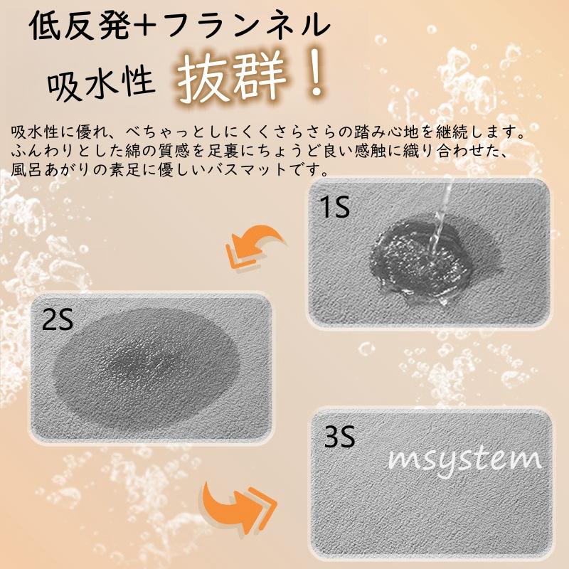 【もっちり15mm】バスマット 厚手 お風呂マ...の紹介画像3