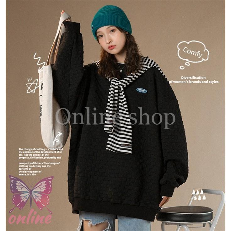 Rakuten - 【期間限定10％OFF】パーカー レディース 秋服 トップス おしゃれ 長袖 パーカー 丸襟 カジュアル アウター 女 ワッフル 秋 冬 大きいサイズ ロング 上品 通勤 通学 可愛い おしゃれ