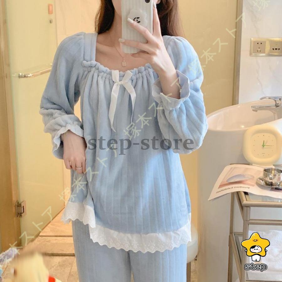 ルームウェア レディース もこもこ 秋冬 パジャマ 寝巻き 部屋着 ホームウェア 上下セット イチゴ柄 長袖 モコモコ セットアップ フーディー もこもこ パンツ