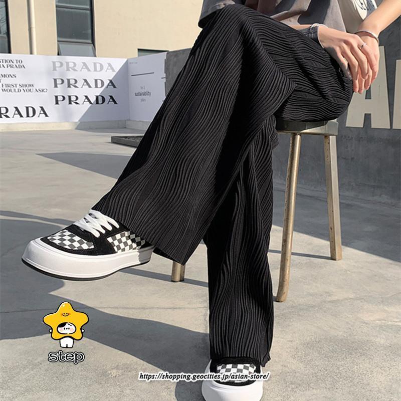 プリーツパンツ レディース ワイドパンツ ハイウエスト ストレートパンツ 着やせ ロングパンツ ウエストゴム ボトムス 春 春物 薄手 20代30代40代50代