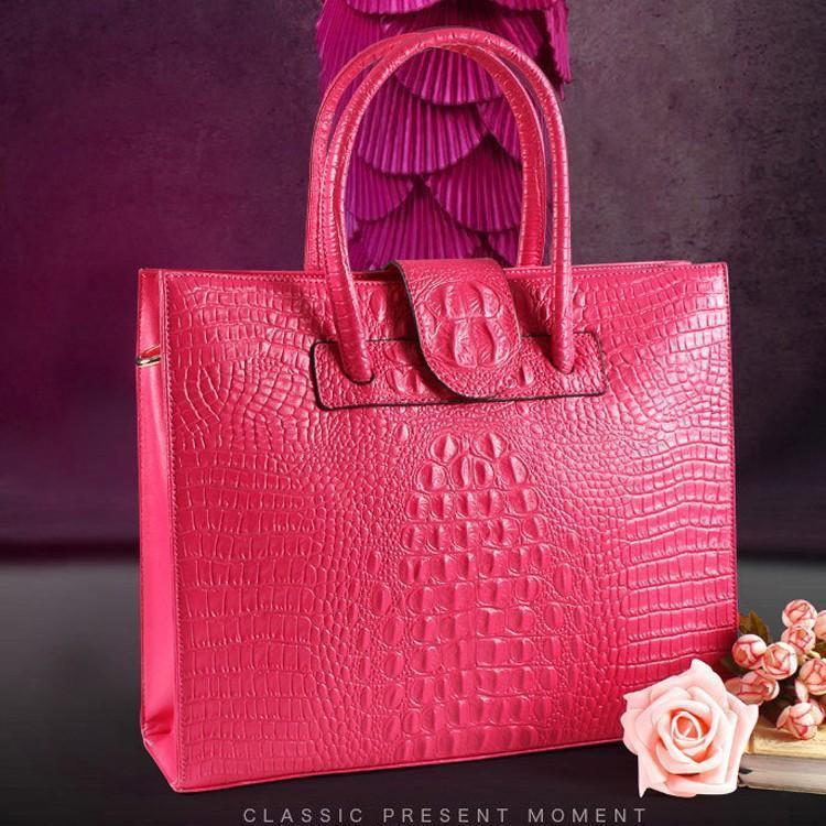 【期間限定10％OFF】新作 レディースバッグ 本革 トートバッグ 大容量　牛革　クロコ型押し　ショルダ..