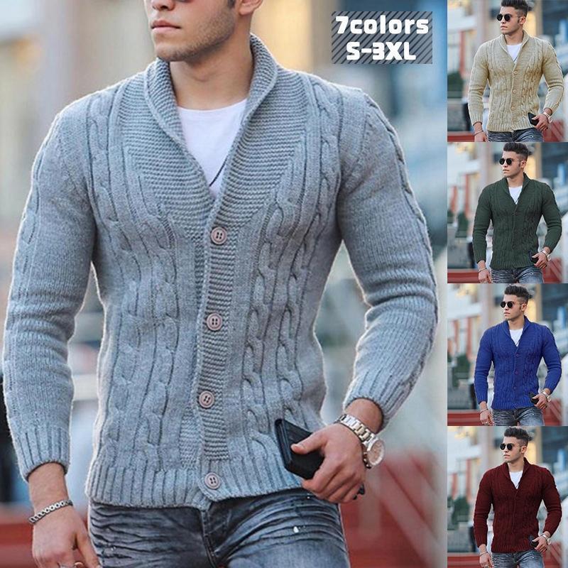 カーディガン メンズ ニットジャケット ブルゾン セーター 洗える 前開け スタンドカラー 長袖 立ち襟 無地 欧米 男女兼用 高級 秋冬 トップス 欧米 通勤