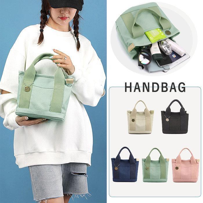 樂天商城 - 【期間限定10％OFF】ミニ トートバッグ レディース ハンドバッグ チャーム マザーズバッグ かばん キャンバス ランチバッグ 収納 コットン