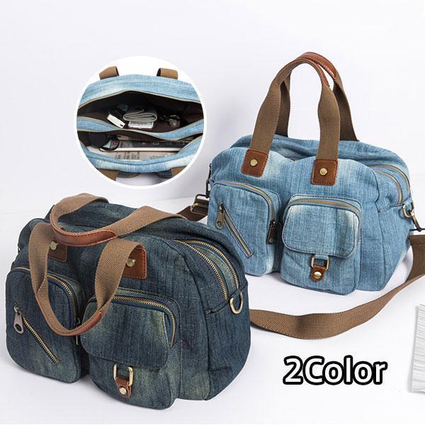 トートバッグデニムレディースキャン...
