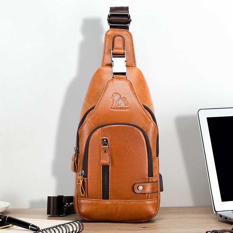 ボディバッグ メンズ 本革 斜めがけバッグ ショルダーバッグ 牛革 おしゃれ 軽量 大容量 胸バッグ ワンショルダー iPadmini収納可能 男性用