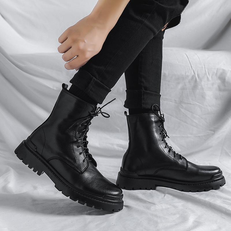 メンズブーツ メンズ ブーツ ワークブーツ 靴 ショートブーツ カジュアルブーツ 厚底 本革ブーツ おしゃれ 靴 メンズシューズ カジュアルシューズ 通勤通学