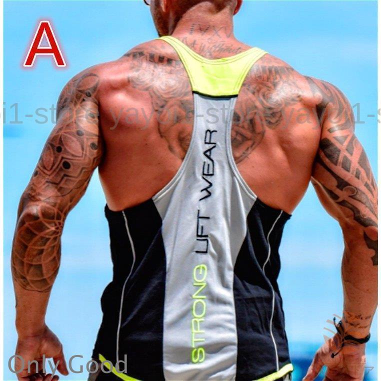 Rakuten - 彼氏 薄手 Tシャツ メンズ ノースリーブ スポーツウエア トレーニングウエア 運動トップス タンクトップ ランニングシャツ カジュアル 吸汗速乾 6色