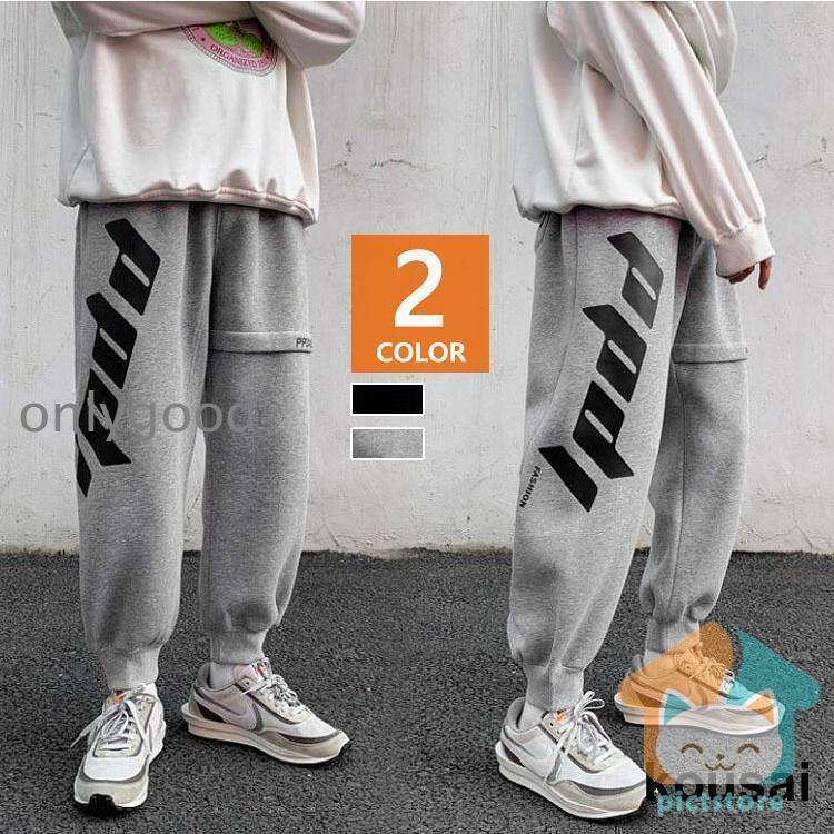 Rakuten - スウェットパンツ メンズレディース ジャージパンツ カップル プリントジョガーパンツ 秋冬 スポーツ カッコイイ ダンス 団体服 オシャレカジュアルボトムス
