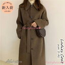 ステンカラーコート レディース 秋冬 40代 チェスタージャケット ロング丈 ラシャコート ステンカラーオーバー 韓国風 アウター 通勤 オシャレ ゆったり 大...