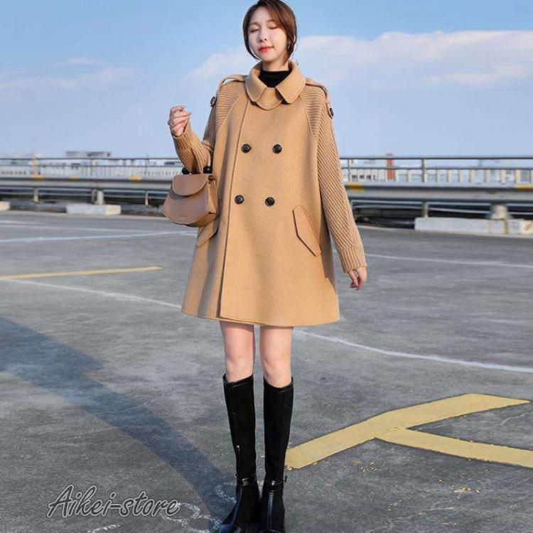 ラシャコート コート ジャケット レデイース 秋冬 40代 オシャレ ベルト付き韓国風 らしゃ きれいめ 長袖コート大きいサイズ 通勤 着痩せ オシャレ 大人