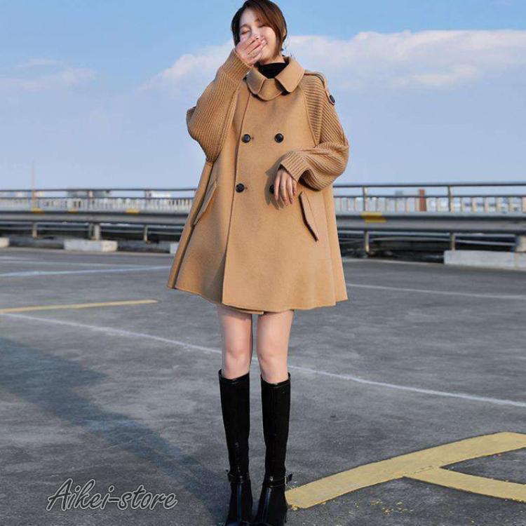 ラシャコート コート ジャケット レデイース 秋冬 40代 オシャレ ベルト付き韓国風 らしゃ きれいめ 長袖コート大きいサイズ 通勤 着痩せ オシャレ 大人