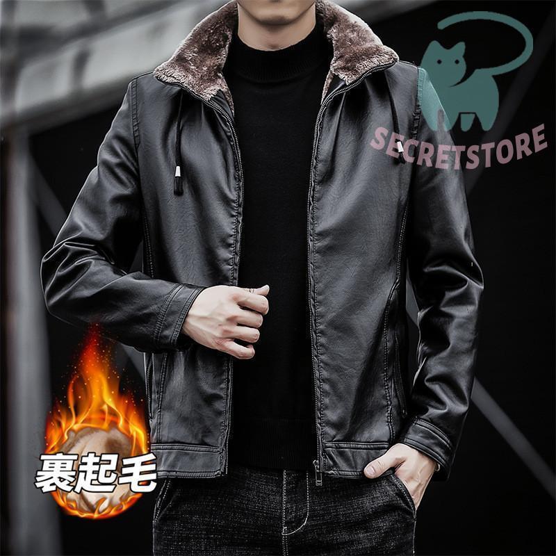 ライダース メンズ 高品質加工 ボア 裏起毛 裏ボア 革ジャン レザー 皮ジャン バイク 防風 ルゾン 秋冬 バイカー 2