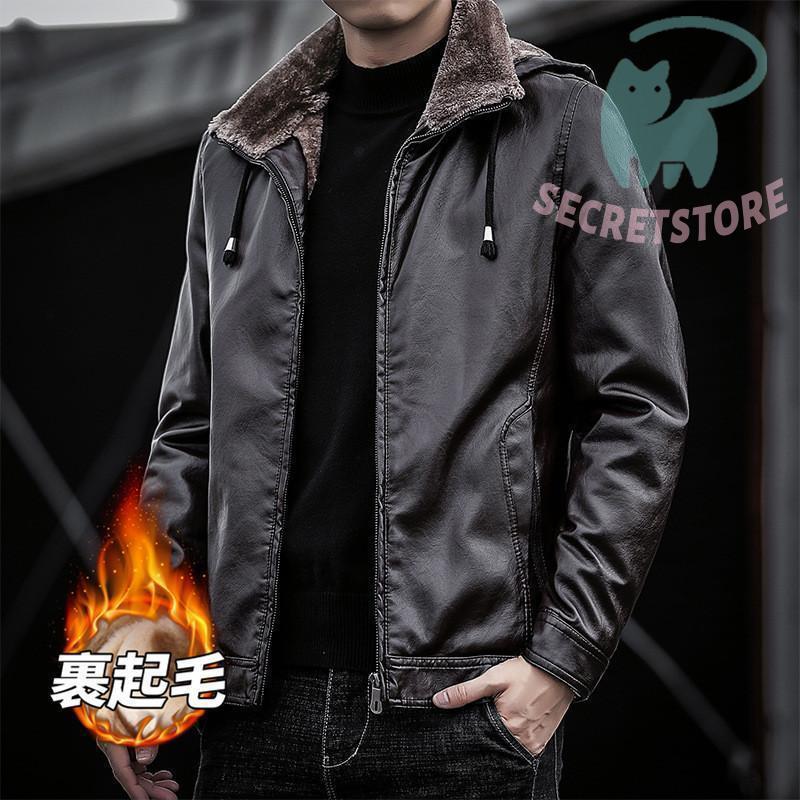 ライダース メンズ 高品質加工 ボア 裏起毛 裏ボア 革ジャン レザー 皮ジャン バイク 防風 ルゾン 秋冬 バイカー 3