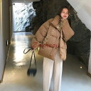 アウター ダウンコート ダウン ショート 秋冬 コート レディース アウトドア ハイネック ジップアップ ネイビー 黒 赤 ワインレッド ピンク 軽量 温暖