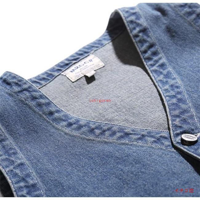 ベスト メンズ ジレ デニム ノースリーブ サマージャケット 前開 ジレベスト カジュアル 夏 薄手 新作