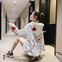 スウェット パーカー レディース 長袖 トップス 鶴柄 カバー トレーナー 前開き ジップアップパーカー 体型カバー 羽織り フード付き シンプル 春秋