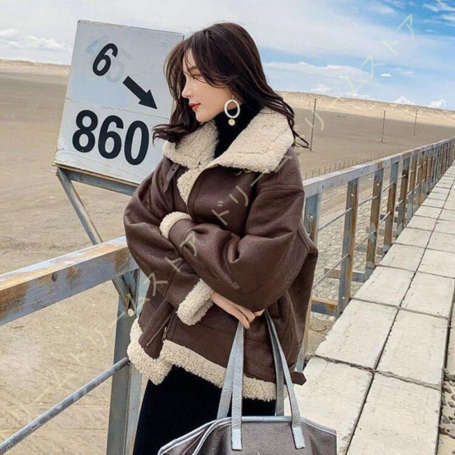 ムートンジャケット レディース 大きいサイズ フェイクムートンコート ジャケット 冬 ショート丈 秋冬 冬物 アウター 無地 ライダース きれいめ フォーマル