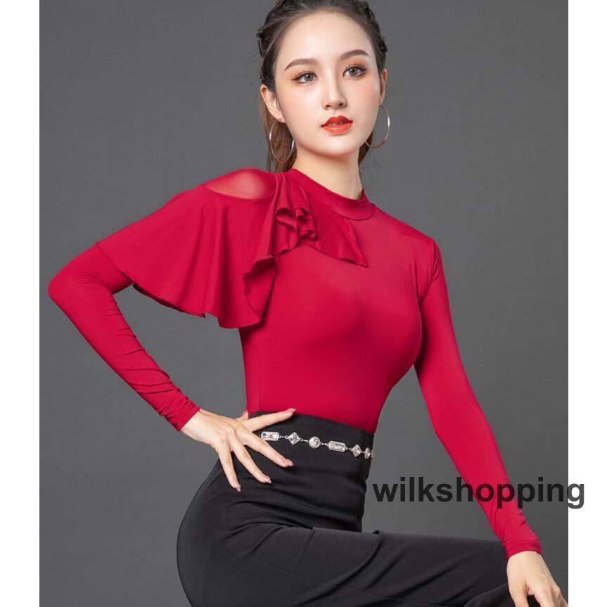 ラテンダンストップスレディース社交...