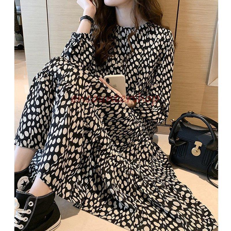 シフォンワンピース レディース 40代 秋冬新作 長袖ワンピース きれいめ 花柄ワンピース シフォン フレ..