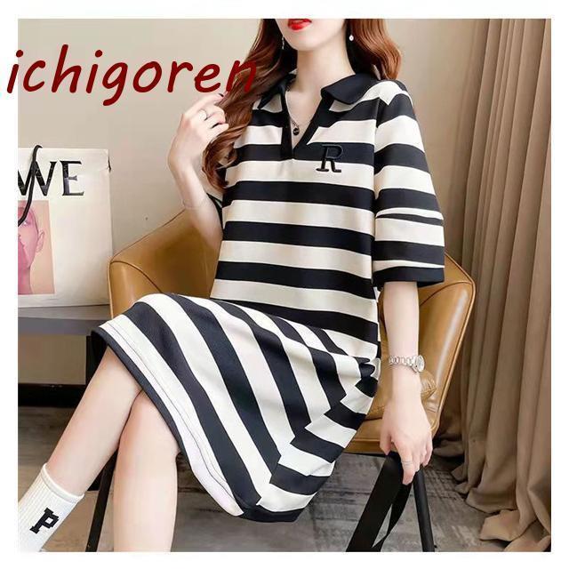 ゴルフワンピース レディース 鹿の子 インレイ柄 ワンピース ゴルフウェア レディース 秋冬 新作 半袖 ゴルフ ポロシャツ 長め 着痩せ おしゃれ