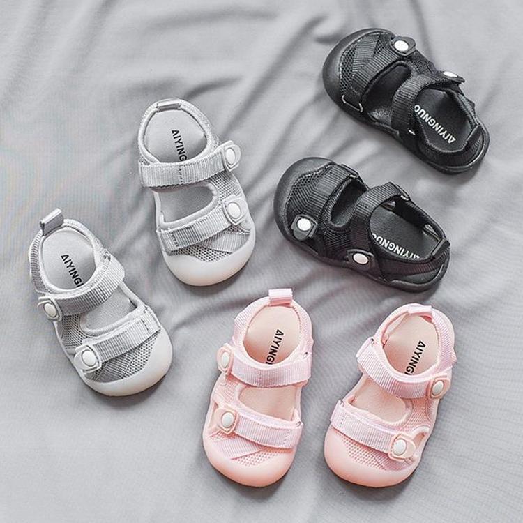 サンダル　キッズ　女の子　夏　ビーチサンダル　子供靴　無地　つま先ガード　キッズシューズ　ジュニ..