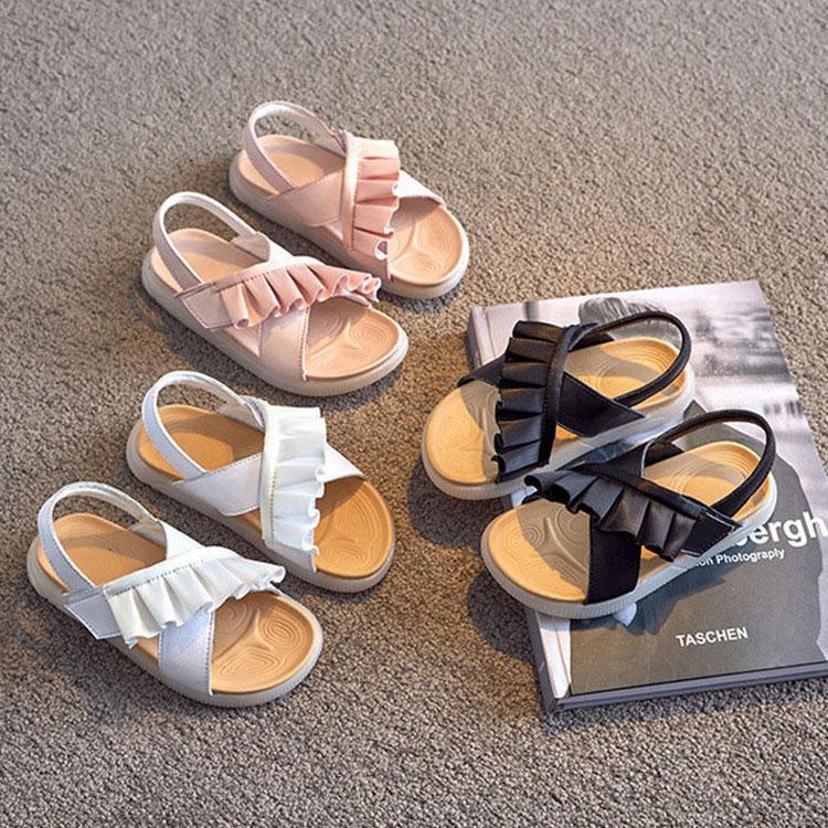 サンダル　キッズ　女の子　夏　ビーチサンダル　子供靴　無地　つま先ガード　キッズシューズ　ジュニ..