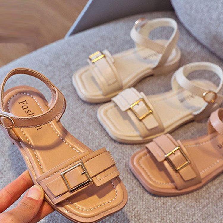 サンダル キッズ 女の子　夏　ビーチサンダル　子供靴　無地　つま先ガード　キッズシューズ　ジュニア..