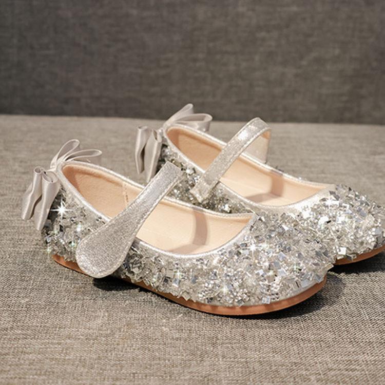 キッズ ジュニア フォーマル靴 子供 フォーマルシューズ 女の子 ダンスシューズ 柔らかい ローヒール ..