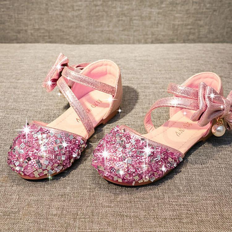 キッズ ジュニア フォーマル靴 子供 フォーマルシューズ 女の子 ダンスシューズ 通気性良い ローヒール..