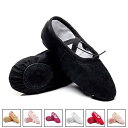 バレエシューズ キッズ 女の子 ジュニア ダンス初心者 バレエ用品 軽い シンプル 切り替えシューズ 体操 ダンスシューズ ソフト 練習用 痛くない
