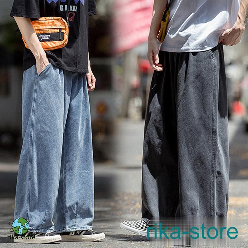 メンズ カジュアル ゆったり ストレートレッグジーンズ 男女兼用 楽天市場】ゆるデニム パンツ(メンズファッション)の通販