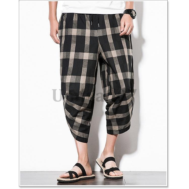 サルエルパンツ メンズ ワイドパンツ 大きいサイズ 5L 6L 春 夏 秋 冬 太め ゆったり カーゴパンツ アラジンパンツ