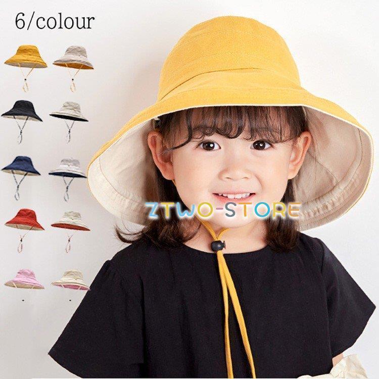 キッズ ハット 女の子 キッズ ハット52cm 子ども 帽子 子供 熱中症対策 日焼け対策 夏フェス ベビー サーフハット サファリハット アウトドア