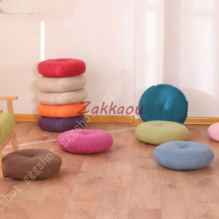 座布団 クッション 40*40*15cm スクエア ラウンド 四角 ラウンドタイプ 丸 ウレタン インテリア ごろ寝クッション クッション マイクロファイバー 高反発 +