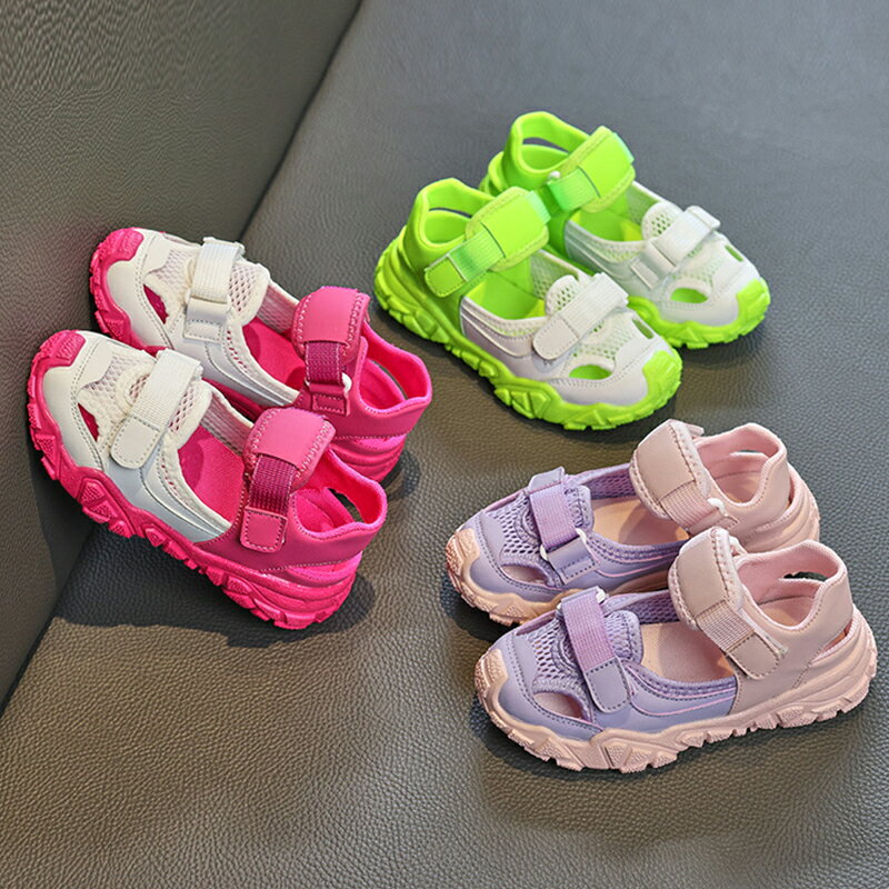 Rakuten - 【期間限定10％OFF】サンダル　キッズ　女の子　夏　ビーチサンダル　子供靴　　つま先ガード　キッズシューズ　ジュニア シューズ　アウトドア　リゾート　ビーチ