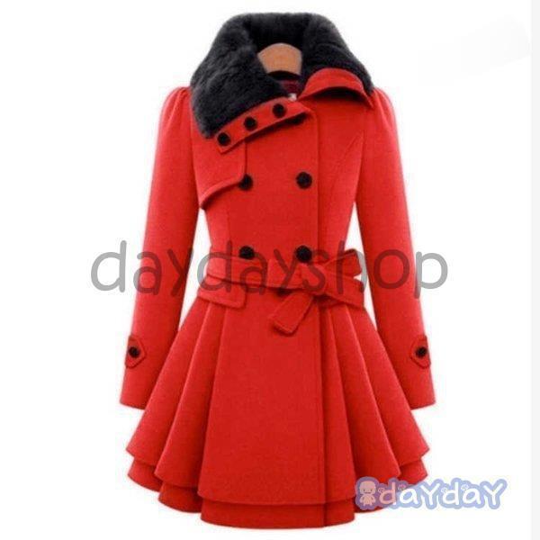 チェスターコート レディース ミディアム丈 ファー付き 冬コート アウター 無地 着痩せ お洒落 きれいめ 上品 通勤 結婚式 暖かい もこ