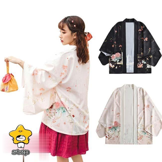 メンズ レディース 羽織 振袖 和柄 カーディガン 羽織り コート 浴衣 ゆったり開襟シャツ パーカー 鳥 紅葉 花 プリント柄 日焼け止め服 夏祭り 花火大会 お祭り