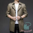 メンズトレンチコート コート 春秋冬 メンズ ロングコート トップス アウター ミディアム ビジネス 通勤 カジュアル 紳士