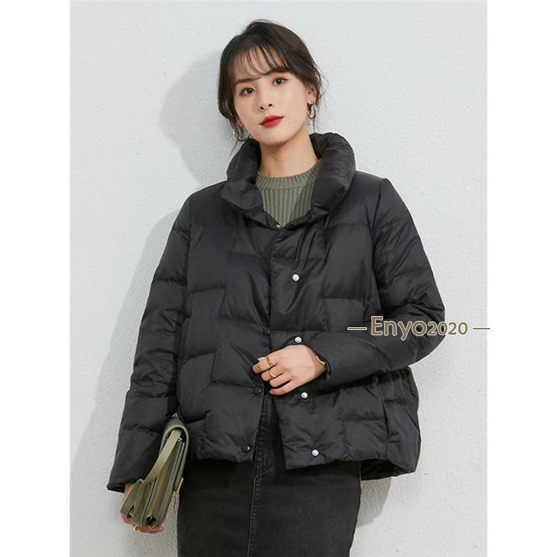 ダウンジャケット レディース ダウンコート ダックダウン ショート丈 羽毛 暖かい 防風 防寒 アウター カジュアル 可愛い 冬