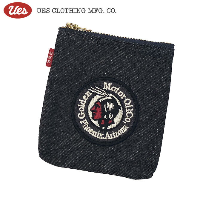 UES(ウエス) CIGARETTE CASE/ マルチデニムケース 「MOTOR OIL BLK」 Col.DENIM 【ネコポス便可】