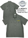 BuzzRickson's(バズリクソンズ) COTTON SATEEN OLIVE GREEN SHADE 107 SS/SHIRT "WORRY BUG MAN" Lot.No.BR38672