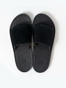 blueover Fosco2 blacksole ブラウンベロア スライドサンダル