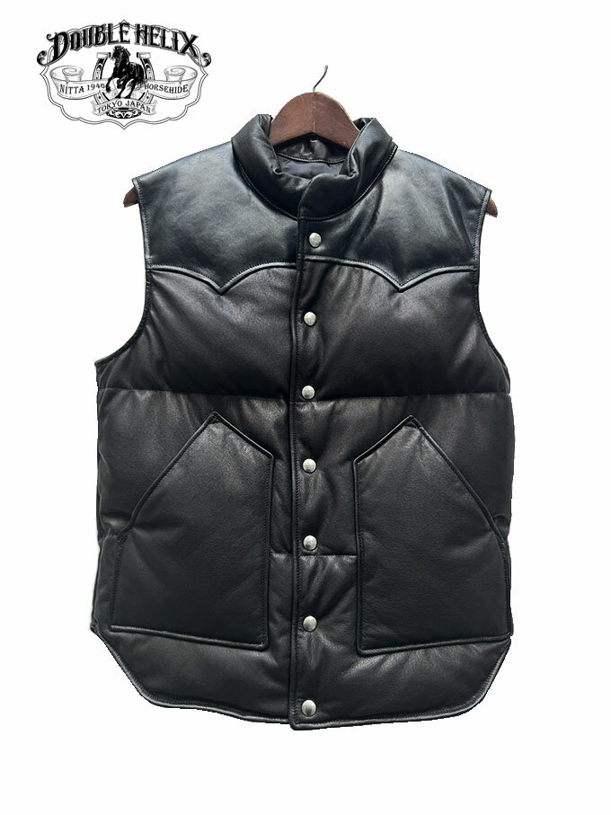 DOUBLE HELIX（ダブルヘリクス）LEATHER DOWN VEST 