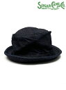 SUGAR CANE / 10oz. DENIM PORKPIE HAT/SC02466-128)NAVY/ 日本製