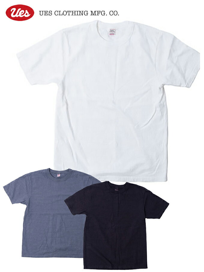 UES(ウエス)　S/S TEE SHIRT 8番スラブネップ長袖Tシャツ Lot.652301 / Made in JAPAN