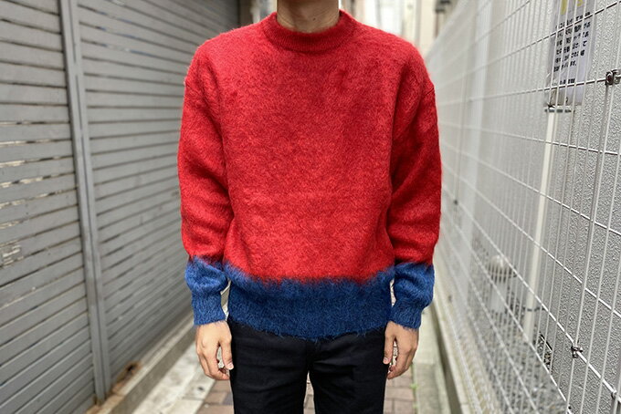 UNITUS / Mohair Crew Col.Red / UTSFW17-CS01 / MADE.IN.JAPAN